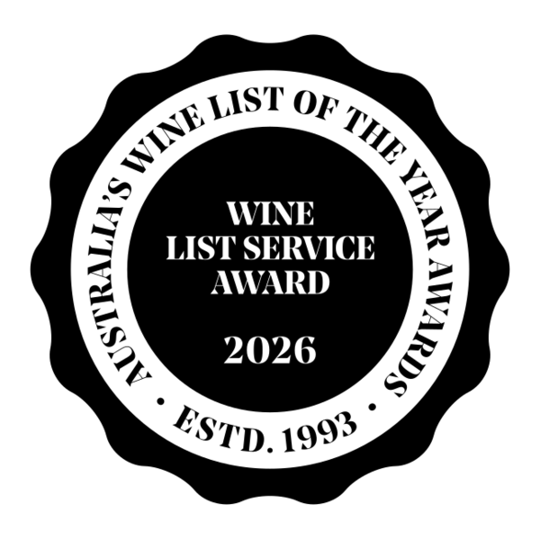 Australia's Wine List of the Year 2026 – Wine List Service Award